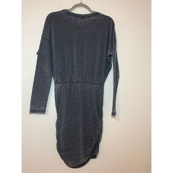 Express Long Sleeve Mini Dress with Ruching - Picture 4 of 4